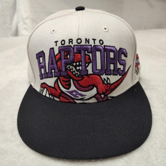 Toronto Raptors Hat Cap Snap Back Mens One Size White NBA Basketball '47 - Picture 2 of 8